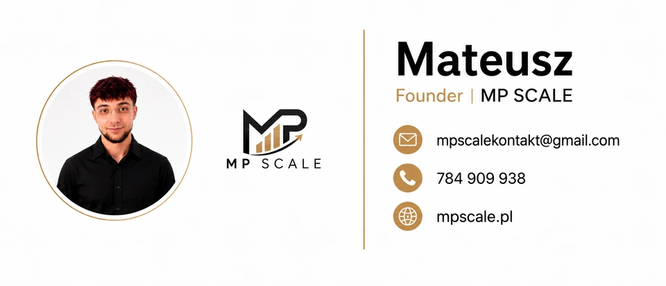 Mateusz, Gründer von MP SCALE, Originalfoto.