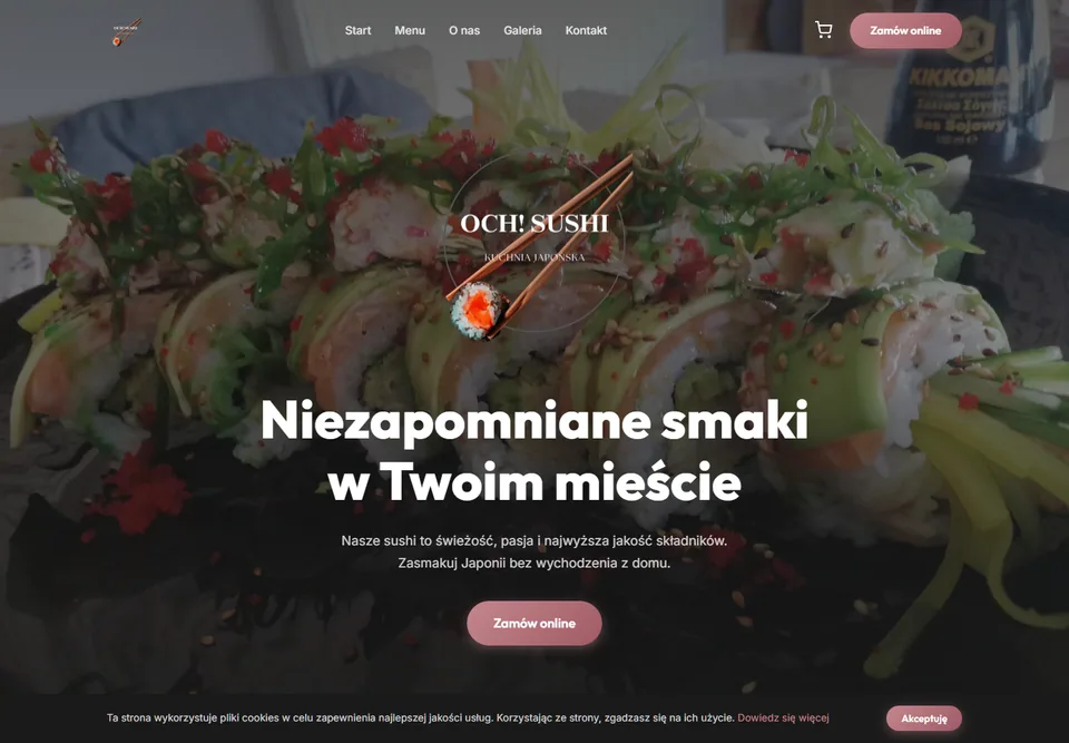 Preview of the OCH! SUSHI website